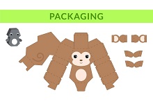 çocuklar için hazır hayvan model maketi şablonu, paper craft model animals